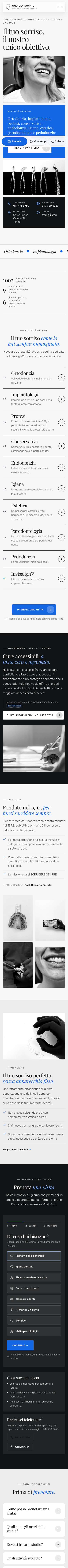 Il nuovo sito su smartphone