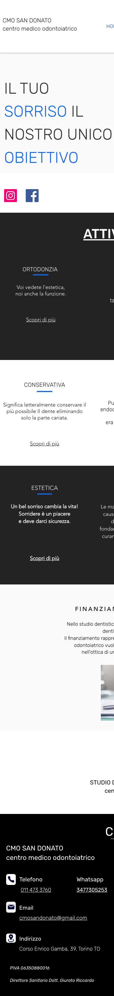 Il sito di oggi su smartphone